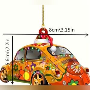 Santa VW Christmas Ornament